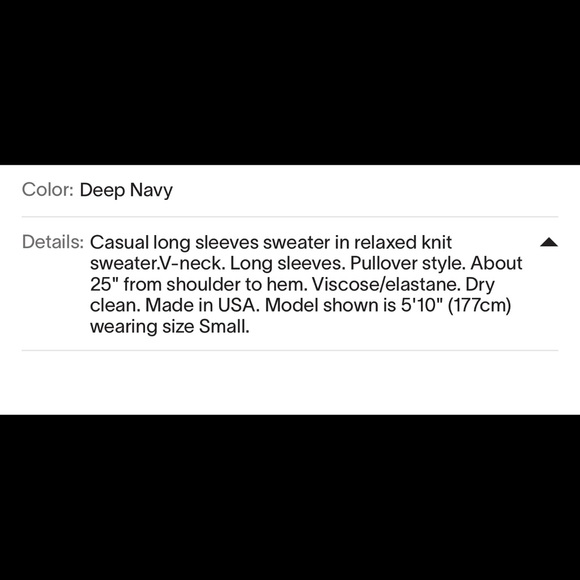 Like New Theory Top - Dark Navy (M) - Picture 2 of 4